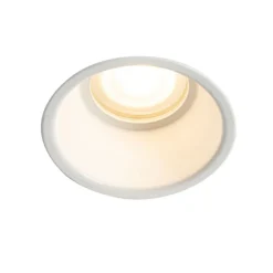 QAZQA Schlafzimmerlampen|Küchenlampen*Moderner Einbaustrahler Weiß GU10 50mm IP44 - Dept