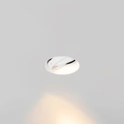 QAZQA Einbaustrahler|Wohnzimmerlampen*Moderner Einbaustrahler weiß GU10 AR111 rund randlos - Oneon Honey