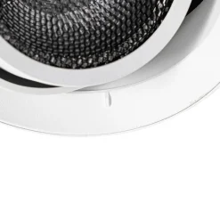 QAZQA Einbaustrahler|Wohnzimmerlampen*Moderner Einbaustrahler weiß GU10 AR111 rund randlos - Oneon Honey