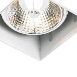 QAZQA Einbaustrahler|Wohnzimmerlampen*Moderner Einbaustrahler weiß GU10 AR70 ohne Rand - Oneon
