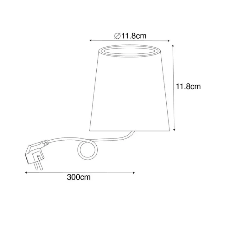 QAZQA Gartenbeleuchtung|Stehlampen Außen*Moderner Gartenstrahler schwarz rund IP65 - Lennard