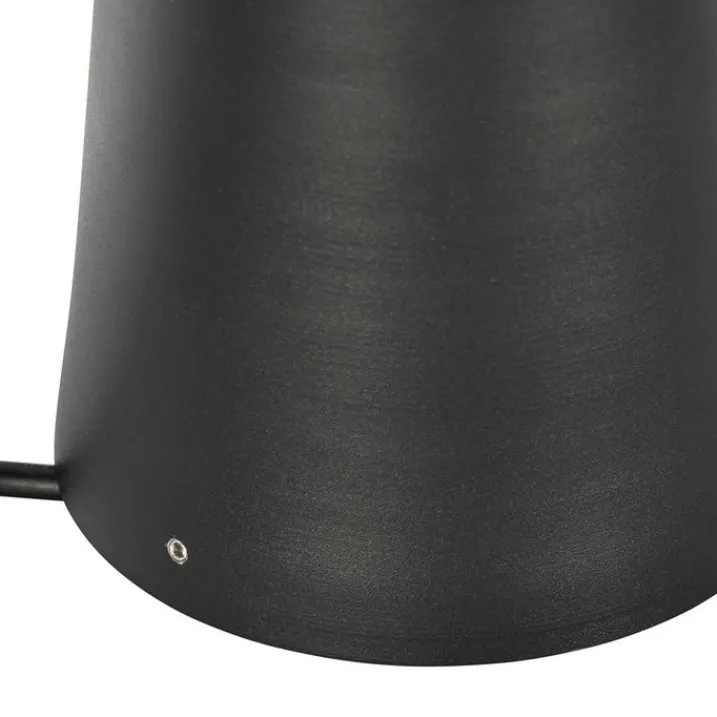 QAZQA Gartenbeleuchtung|Stehlampen Außen*Moderner Gartenstrahler schwarz rund IP65 - Lennard