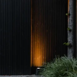 QAZQA Gartenbeleuchtung|Stehlampen Außen*Moderner Gartenstrahler schwarz rund IP65 AR111 - Lennard