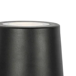 QAZQA Gartenbeleuchtung|Stehlampen Außen*Moderner Gartenstrahler schwarz rund IP65 AR111 - Lennard