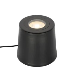 QAZQA Gartenbeleuchtung|Stehlampen Außen*Moderner Gartenstrahler schwarz rund IP65 AR111 - Lennard