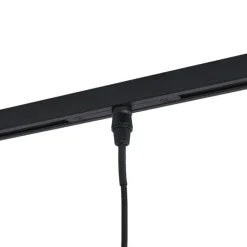 QAZQA Deckenstrahler|Aufbaustrahler*Moderner Gunmetal-Strahler mit Klarglas für 1-Phasen-Schienensystem - Slimline Loyce