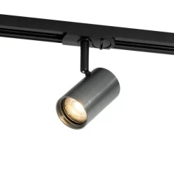 QAZQA Schlafzimmerlampen|Küchenlampen*Moderner Gunmetal-Strahler für 1-phasiges Schienensystem - Iconic Jeana