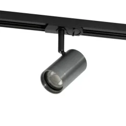 QAZQA Schlafzimmerlampen|Küchenlampen*Moderner Gunmetal-Strahler für 1-phasiges Schienensystem - Iconic Jeana