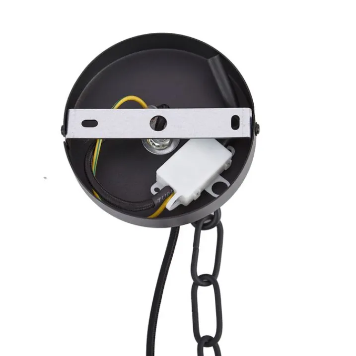 QAZQA Esszimmerlampen|Led-Kronleuchter*Moderner Kronleuchter Schwarz mit Rauchglas 9-flammig - Amel