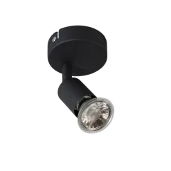 QAZQA Wandstrahler|Deckenstrahler*Moderner, neigbarer Deckenstrahler schwarz - Jeany