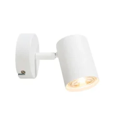 QAZQA Schlafzimmerlampen|Küchenlampen*Moderner, neigbarer Deckenstrahler weiß - Jeana