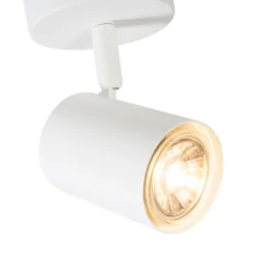 QAZQA Schlafzimmerlampen|Küchenlampen*Moderner, neigbarer Deckenstrahler weiß - Jeana