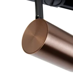 QAZQA Deckenstrahler|Aufbaustrahler*Moderner 1-Phasen-Schienenstrahler dunkelbronze - Jeana