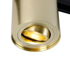 QAZQA Deckenstrahler|Aufbaustrahler*Moderner 1-phasiger Schienenstrahler Gold - Iconic Rondoo Up