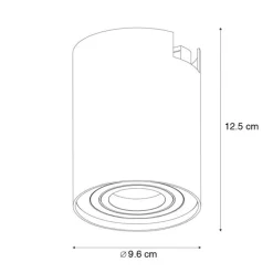 QAZQA Schlafzimmerlampen|Küchenlampen*Moderner 1-phasiger Schienenspot weiß - Iconic Rondoo Up