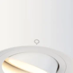 QAZQA Schlafzimmerlampen|Küchenlampen*Moderner 1-phasiger Schienenspot weiß - Iconic Rondoo Up