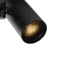 QAZQA Schlafzimmerlampen|Küchenlampen*Moderner 1-phasiger Stromschienenstrahler schwarz 2-Licht - Iconic Scopio