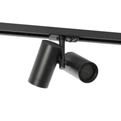 QAZQA Schlafzimmerlampen|Küchenlampen*Moderner 1-phasiger Stromschienenstrahler schwarz 2-Licht - Iconic Scopio