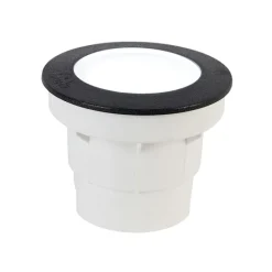 QAZQA Gartenbeleuchtung|Badezimmerlampen*Moderner runder Bodenstrahler für den Außenbereich in Schwarz – Ceci