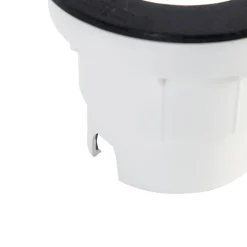 QAZQA Gartenbeleuchtung|Badezimmerlampen*Moderner runder Bodenstrahler für den Außenbereich in Schwarz – Ceci