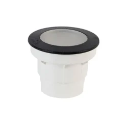 QAZQA Gartenbeleuchtung|Badezimmerlampen*Moderner runder Bodenstrahler für den Außenbereich in Schwarz – Ceci