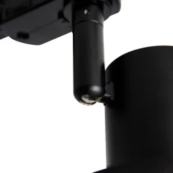 QAZQA Professional Schlafzimmerlampen|Küchenlampen*Moderner Schienenstrahler schwarz für 3-Phasen-Schienensystem GU10 111 mm - 3-Phasen Jeany