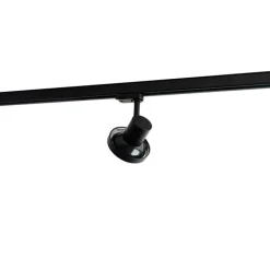 QAZQA Professional Schlafzimmerlampen|Küchenlampen*Moderner Schienenstrahler schwarz für 3-Phasen-Schienensystem GU10 111 mm - 3-Phasen Jeany