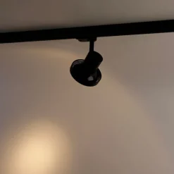 QAZQA Professional Schlafzimmerlampen|Küchenlampen*Moderner Schienenstrahler schwarz für 3-Phasen-Schienensystem GU10 111 mm - 3-Phasen Jeany
