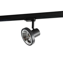 QAZQA Professional Schlafzimmerlampen|Küchenlampen*Moderner Schienenstrahler schwarz für 3-Phasen-Schienensystem GU10 111 mm - 3-Phasen Jeany