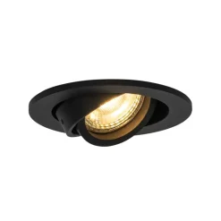 QAZQA Einbaustrahler|Wohnzimmerlampen*Moderner schwarzer Einbauplatz - Club