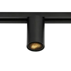 QAZQA Deckenstrahler|Aufbaustrahler*Moderner schwarzer Strahler für 1-Phasen-Schienensystem GU10 35mm - Iconic Ruby Honey