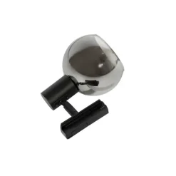 QAZQA Schlafzimmerlampen|Küchenlampen*Moderner schwarzer Strahler für 1-phasiges Schienensystem - Iconic Lava