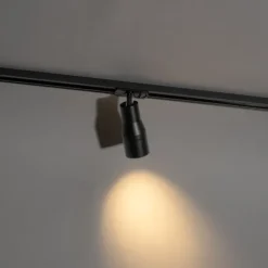 QAZQA Deckenstrahler|Aufbaustrahler*Moderner schwarzer Strahler für 1-phasiges Schienensystem - Iconic Kohua