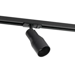 QAZQA Deckenstrahler|Aufbaustrahler*Moderner schwarzer Strahler für 1-phasiges Schienensystem - Iconic Kohua