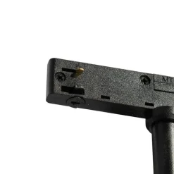 QAZQA Schlafzimmerlampen|Küchenlampen*Moderner schwarzer Strahler für 1-phasiges Schienensystem - Slimline Uzzy