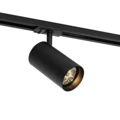 QAZQA Deckenstrahler|Aufbaustrahler*Moderner schwarzer Strahler für 1-phasiges Schienensystem 70mm - Iconic Jeana Luxe