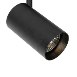 QAZQA Deckenstrahler|Aufbaustrahler*Moderner schwarzer Strahler für 1-phasiges Schienensystem 70mm - Iconic Jeana Luxe