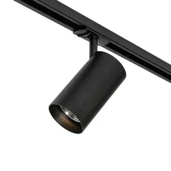 QAZQA Deckenstrahler|Aufbaustrahler*Moderner schwarzer Strahler für 1-phasiges Schienensystem 70mm - Iconic Jeana Luxe