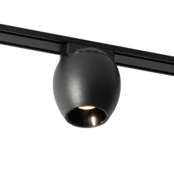 QAZQA Led-Strahler|Deckenstrahler*Moderner schwarzer Strahler für 1-phasiges Schienensystem 6W 3000K - Magnetic Zagaye