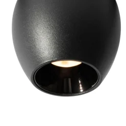 QAZQA Led-Strahler|Deckenstrahler*Moderner schwarzer Strahler für 1-phasiges Schienensystem 6W 3000K - Magnetic Zagaye