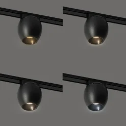 QAZQA Led-Strahler|Deckenstrahler*Moderner schwarzer Strahler für 1-phasiges Schienensystem 6W 3000K - Magnetic Zagaye