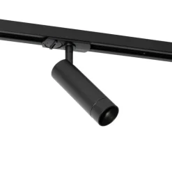 QAZQA Schlafzimmerlampen|Küchenlampen*Moderner schwarzer Strahler für 1-phasiges 35 mm Schienensystem - Iconic Jeana Luxe