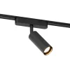QAZQA Led-Strahler|Deckenstrahler*Moderner schwarzer Strahler für 1-phasiges Schienensystem 4,5 W 3000 K - Magnetic Samson