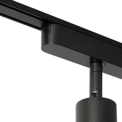 QAZQA Led-Strahler|Deckenstrahler*Moderner schwarzer Strahler für 1-phasiges Schienensystem 4,5 W 3000 K - Magnetic Samson