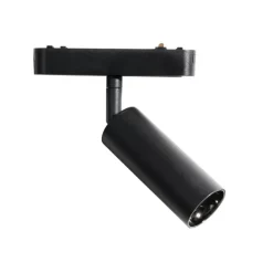 QAZQA Led-Strahler|Deckenstrahler*Moderner schwarzer Strahler für 1-phasiges Schienensystem 4,5 W 3000 K - Magnetic Samson