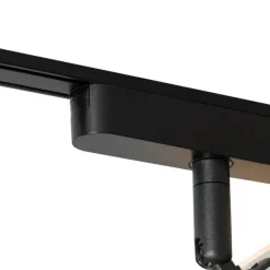 QAZQA Schlafzimmerlampen|Küchenlampen*Moderner schwarzer Strahler für 1-phasiges Schienensystem inkl. LED - Magnetic Puk