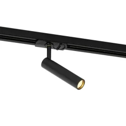 QAZQA Deckenstrahler|Aufbaustrahler*Moderner schwarzer Strahler für 1-phasiges Schienensystem - Iconic Ivy