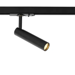 QAZQA Deckenstrahler|Aufbaustrahler*Moderner schwarzer Strahler für 1-phasiges Schienensystem - Iconic Ivy