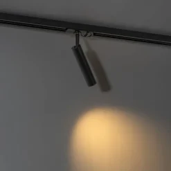 QAZQA Deckenstrahler|Aufbaustrahler*Moderner schwarzer Strahler für 1-phasiges Schienensystem - Iconic Ivy