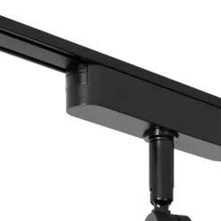 QAZQA Schlafzimmerlampen|Küchenlampen*Moderner schwarzer Strahler für 1-phasiges Schienensystem inkl. LED dreh- und schwenkbar - Magnetic Lance